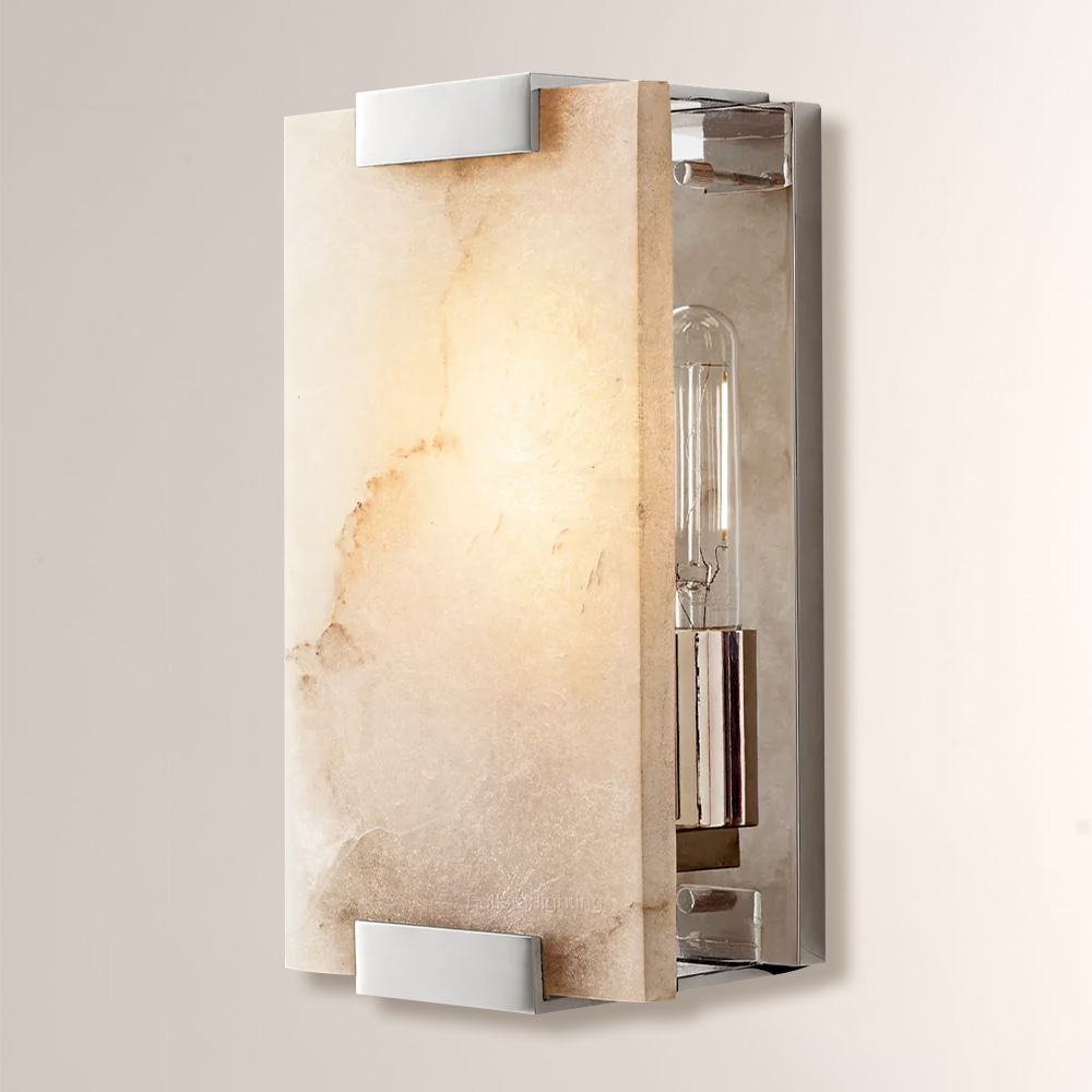 Hand-Carved Alabaster Sconce-Fullstarlighting