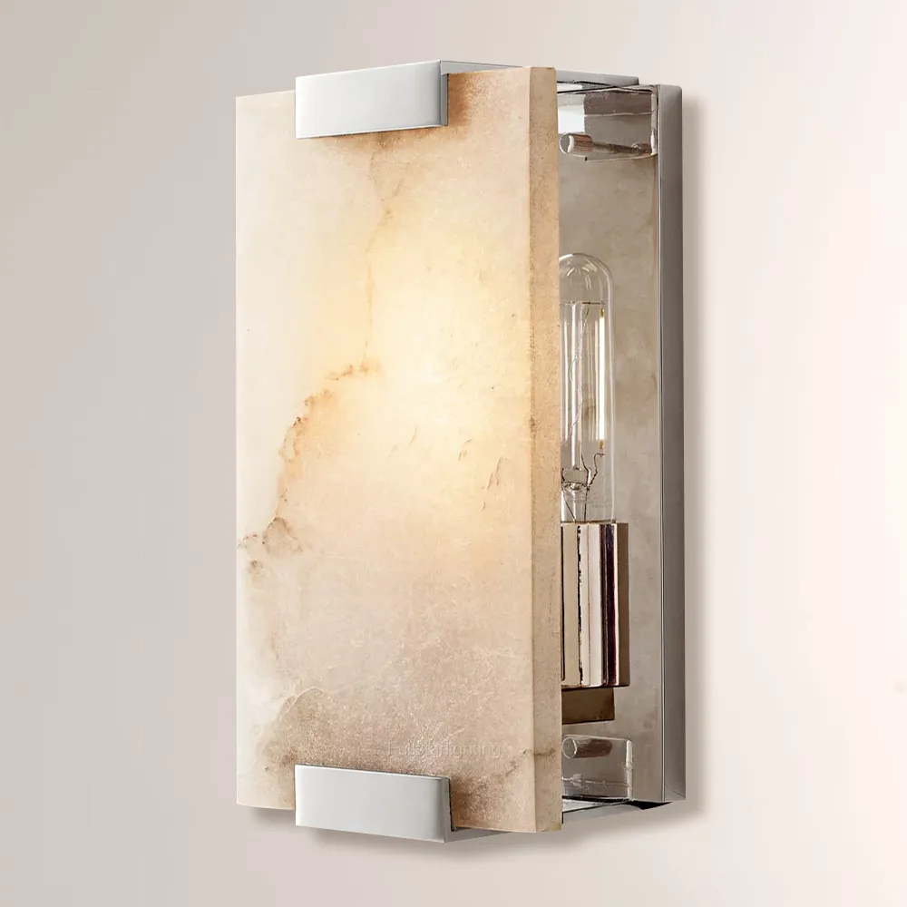 Hand-Carved Alabaster Sconce-Fullstarlighting