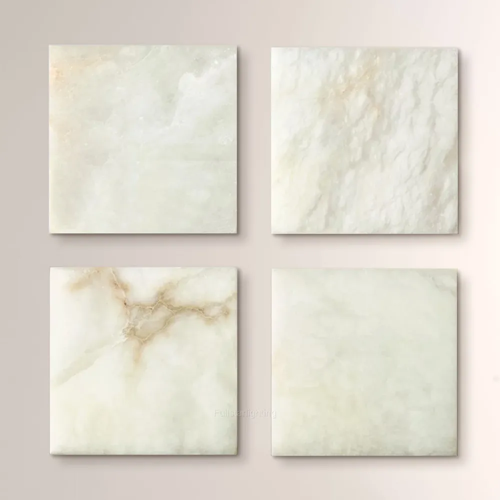 Hand-Carved Alabaster Sconce