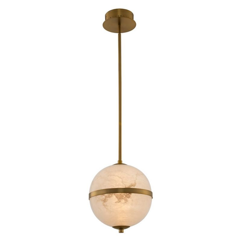 Alabaster Canterbury LED Mini Pendant-Fullstarlighting