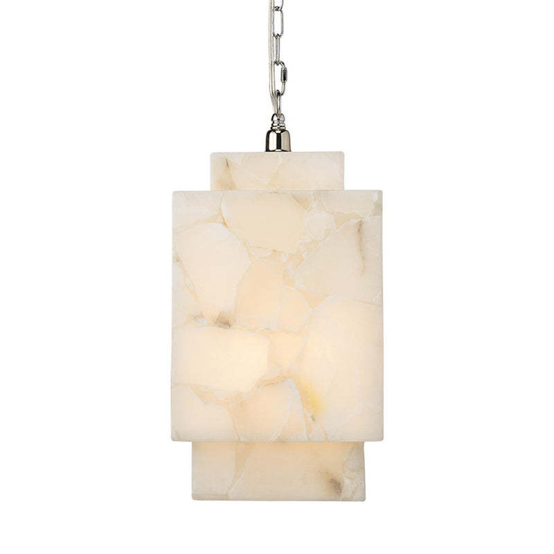 Alabaster Cube Pendant Light-Fullstarlighting