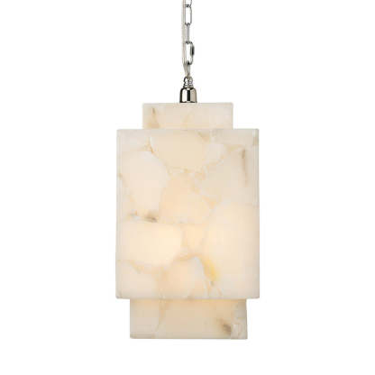 Alabaster Cube Pendant Light-Fullstarlighting