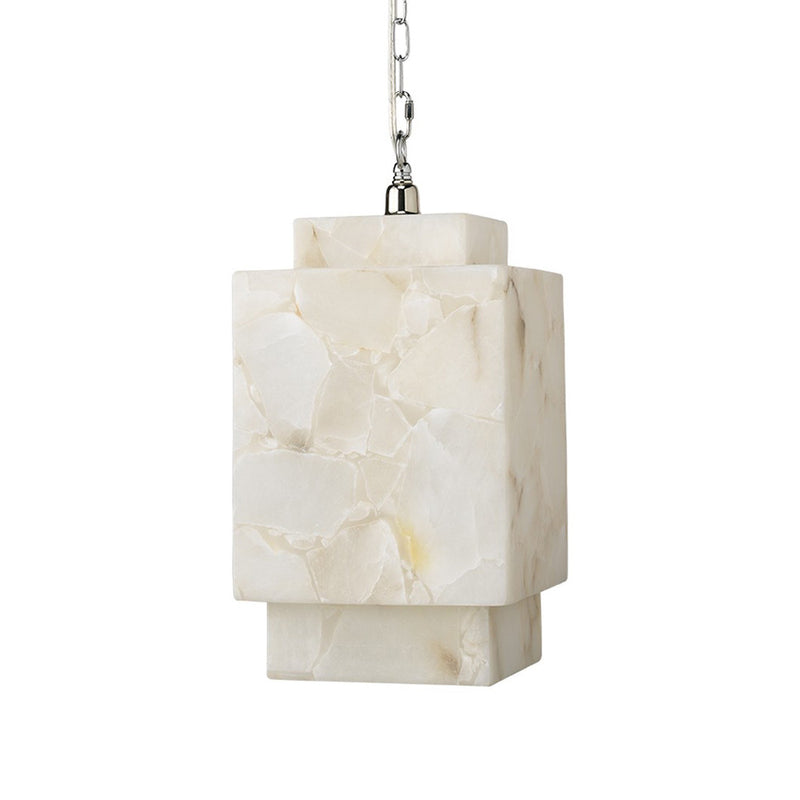 Alabaster Cube Pendant Light-Fullstarlighting