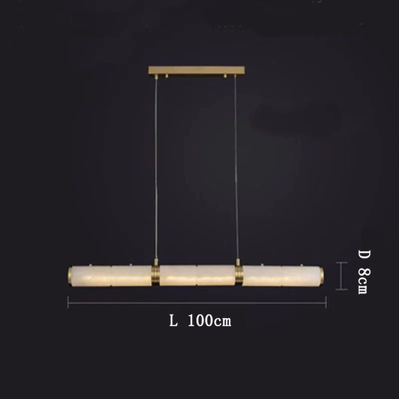 Alabaster Cylindrical Chandelier-Fullstarlighting