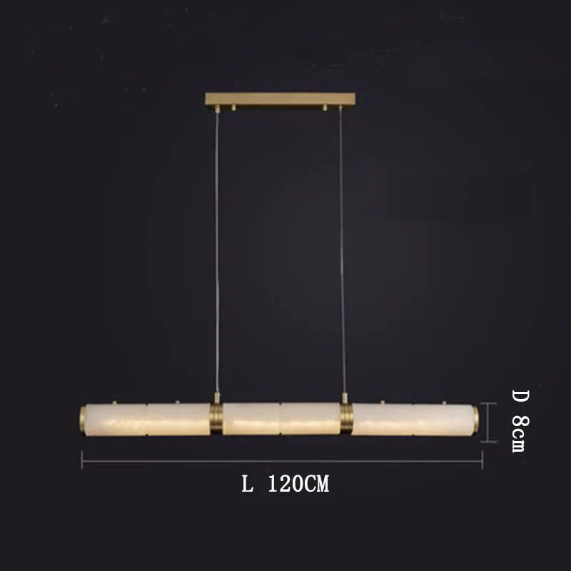 Alabaster Cylindrical Chandelier-Fullstarlighting