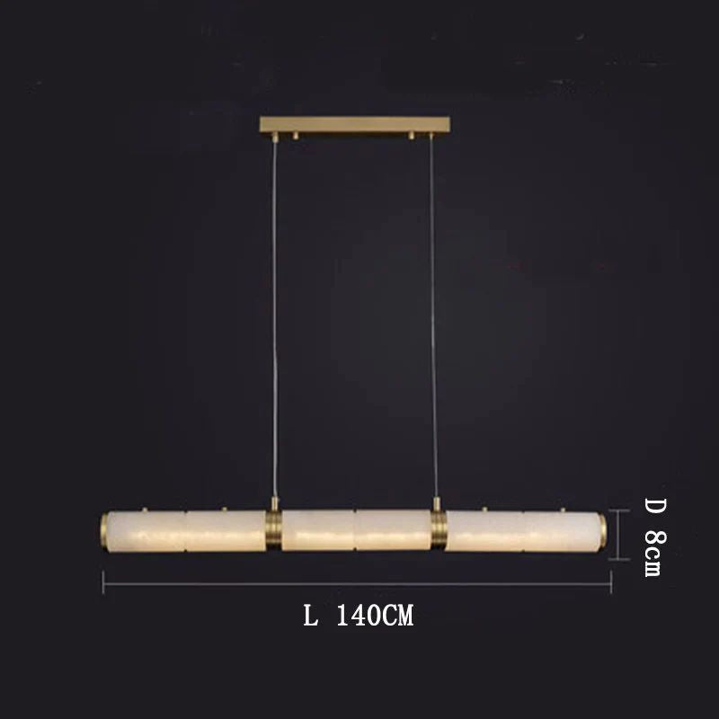 Alabaster Cylindrical Chandelier-Fullstarlighting