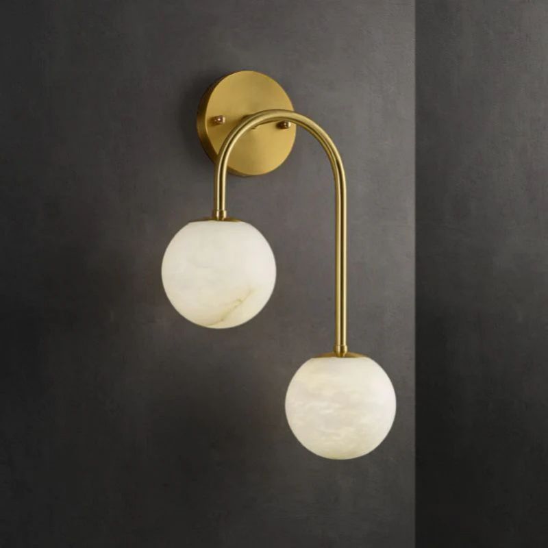 Alabaster Glo Modern Wall Sconce In Bedroom-Fullstarlighting