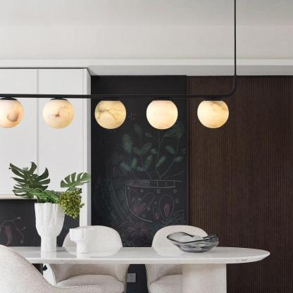 Alabaster Global Linear Pendant-Fullstarlighting