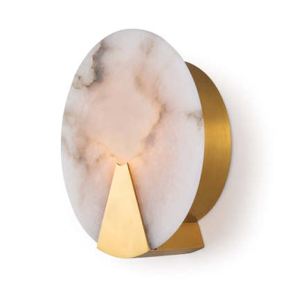 Alabaster Houston Sconce-Fullstarlighting