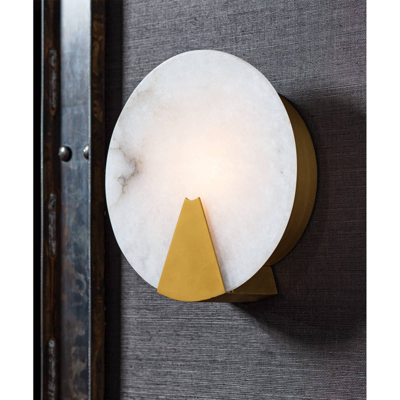 Alabaster Houston Sconce-Fullstarlighting