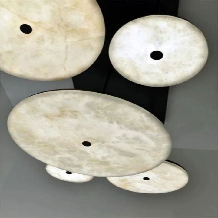 Alabaster Island Shape Mini Pendant Light-Fullstarlighting