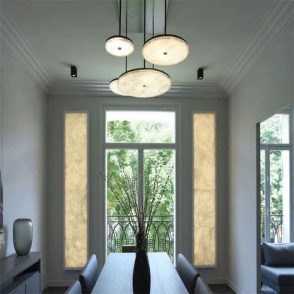Alabaster Island Shape Mini Pendant Light-Fullstarlighting