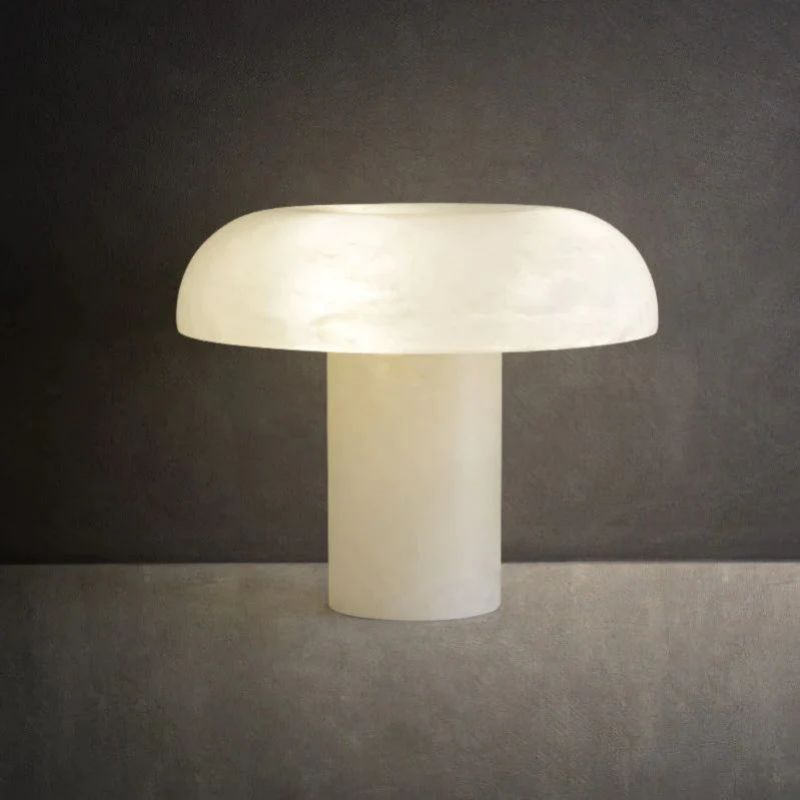 Alabaster Mushroom Table Lamp-Fullstarlighting