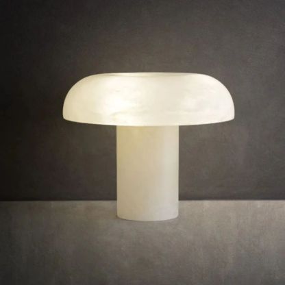 Alabaster Mushroom Table Lamp-Fullstarlighting