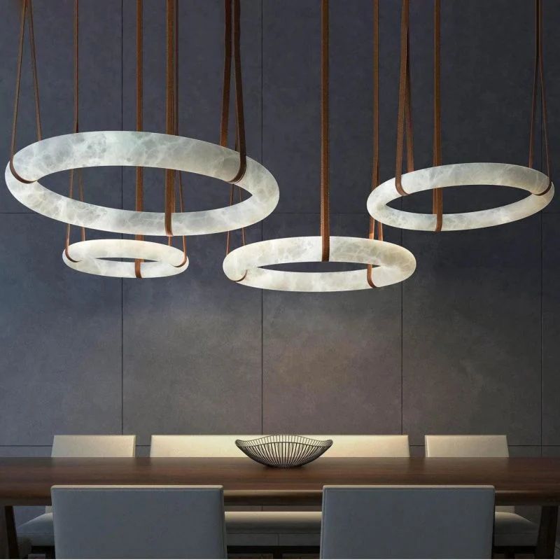 Alabaster Ring Pendant-Fullstarlighting