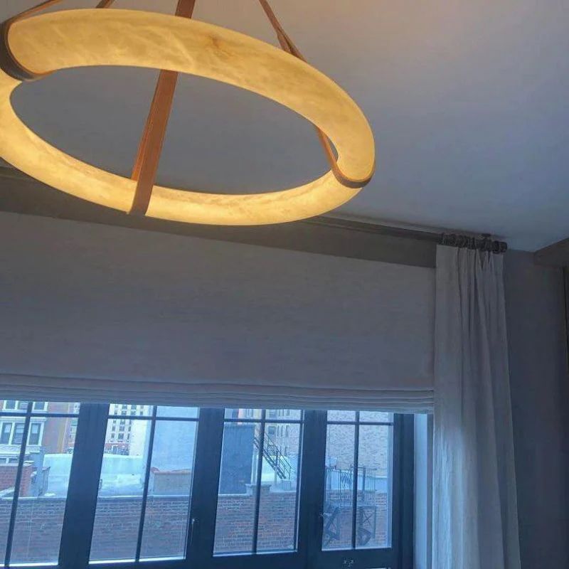 Alabaster Ring Pendant-Fullstarlighting