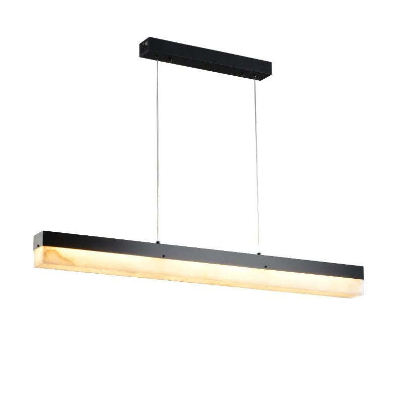 Alabaster Simple Linear Kitchen Island Chandelier-Fullstarlighting