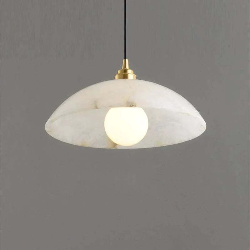 Alabaster Umbrella Pendant-Fullstarlighting