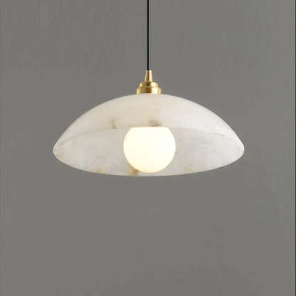 Alabaster Umbrella Pendant-Fullstarlighting