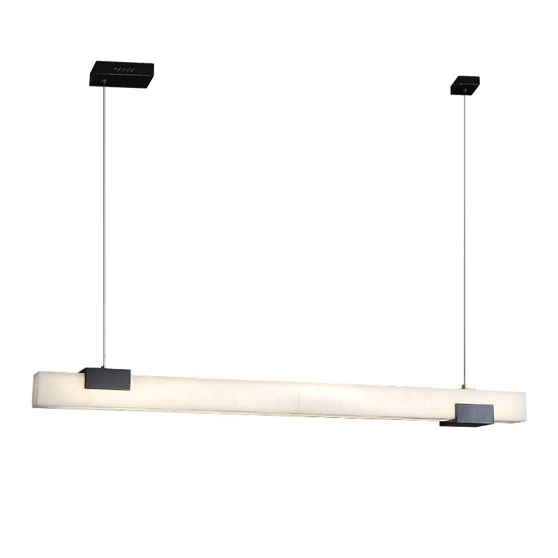 Alabaster Square Pillar Dining Chandelier-Fullstarlighting