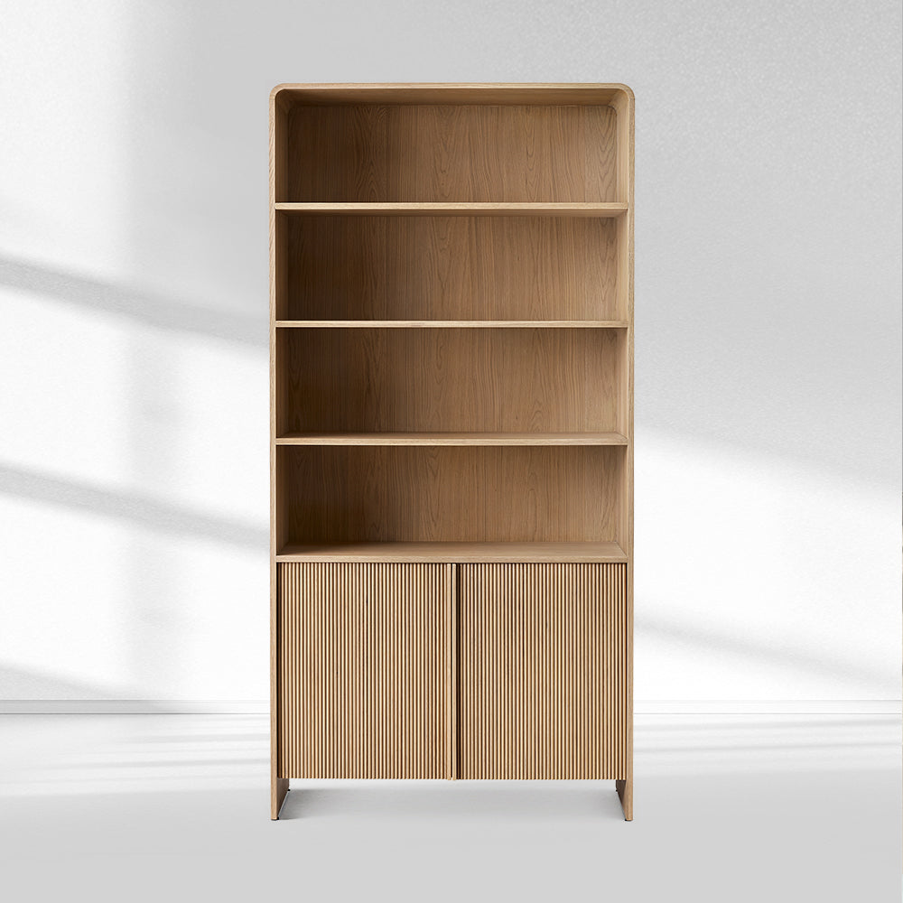 Alova Wood Open Sideboard Hutch 45"W-Fullstarlighting