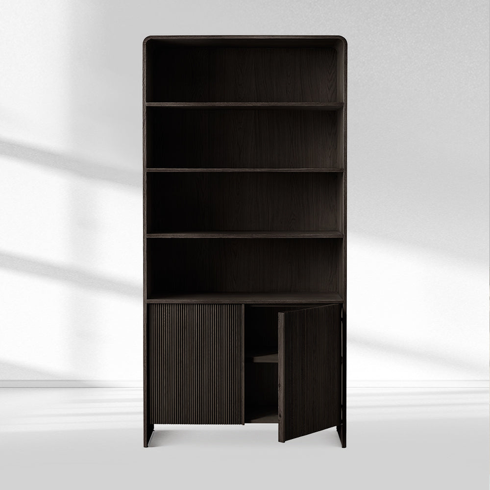 Alova Wood Open Sideboard Hutch 45"W-Fullstarlighting