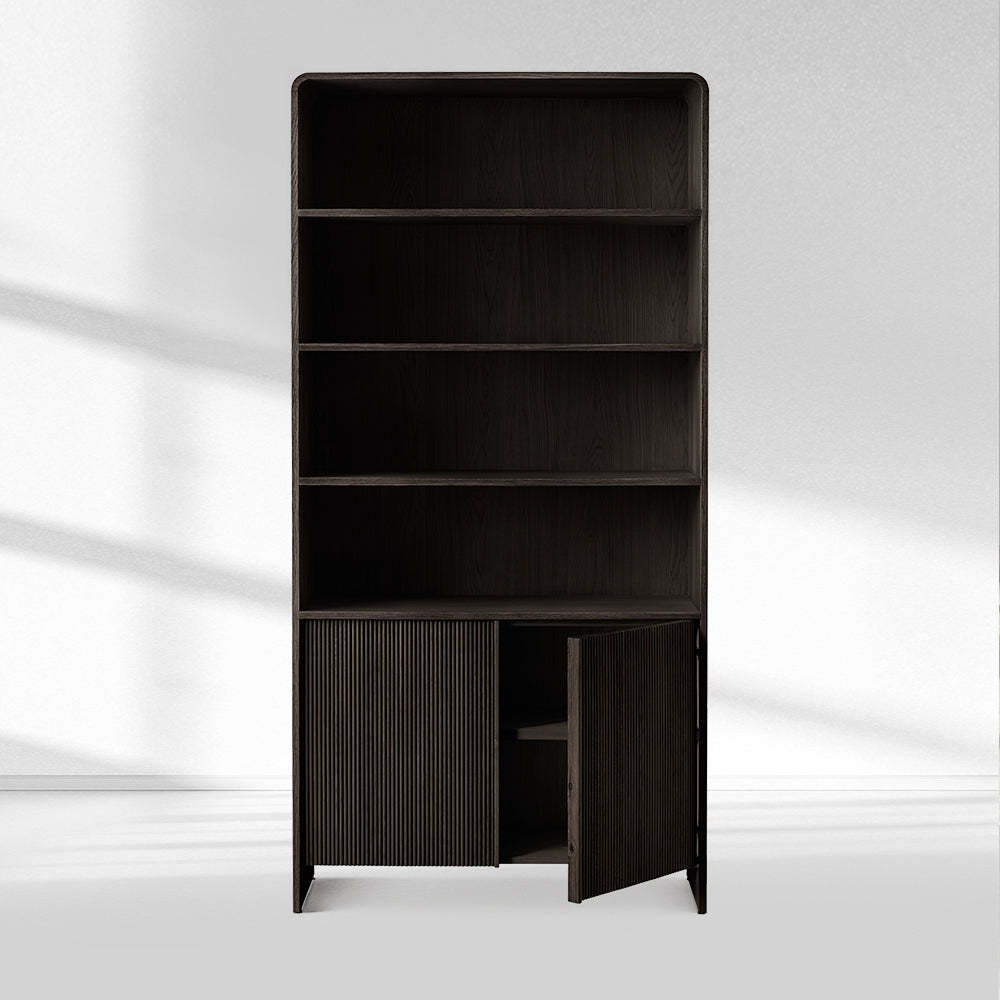 Alova Wood Open Sideboard Hutch 45"W-Fullstarlighting