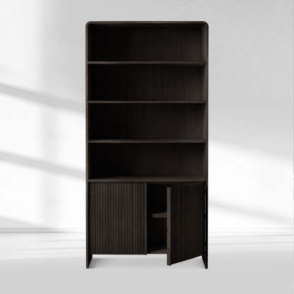 Alova Wood Open Sideboard Hutch 45"W-Fullstarlighting