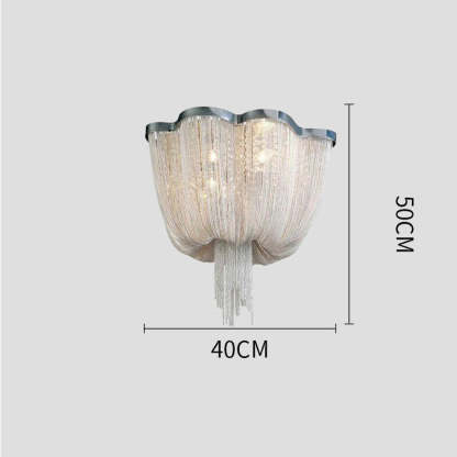 Aluminum Tassel Ceiling Light Post-Modern Chandelier Chain Light-Fullstarlighting