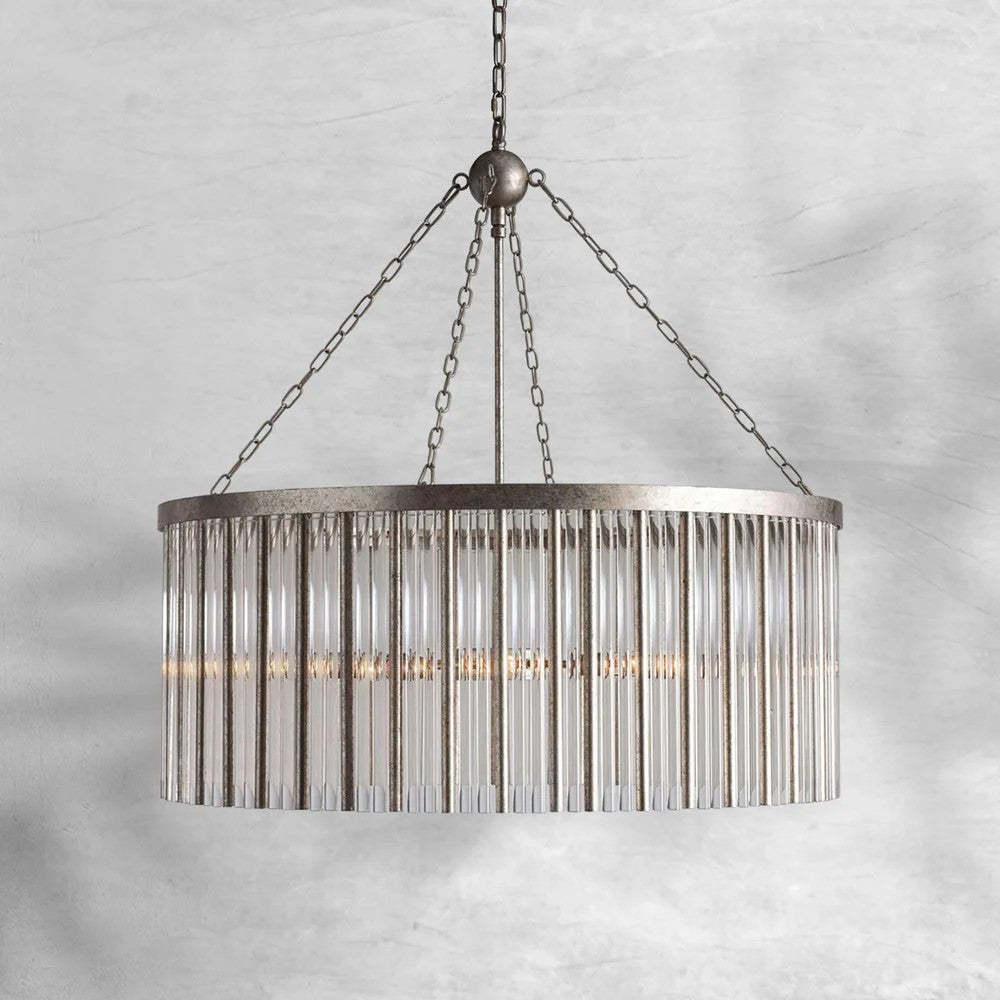 Andvans Round Chandelier 24"35",Chandelier For Living Room,Bedroom