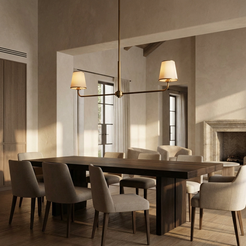 Aria 2-Light Linear Chandelier-Fullstarlighting