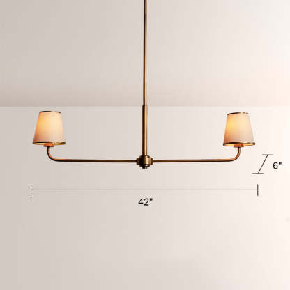 Aria 2-Light Linear Chandelier-Fullstarlighting