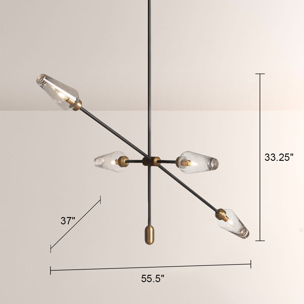 Arraw Bronze Chandelier-Fullstarlighting