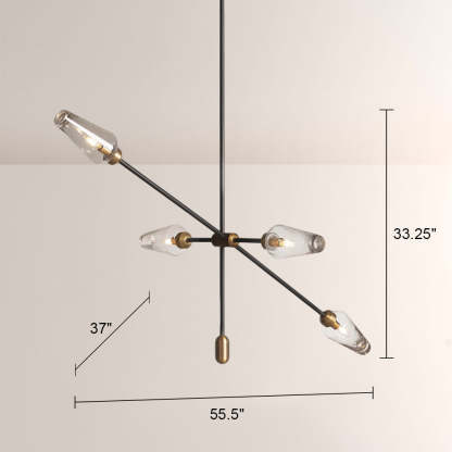 Arraw Bronze Chandelier-Fullstarlighting