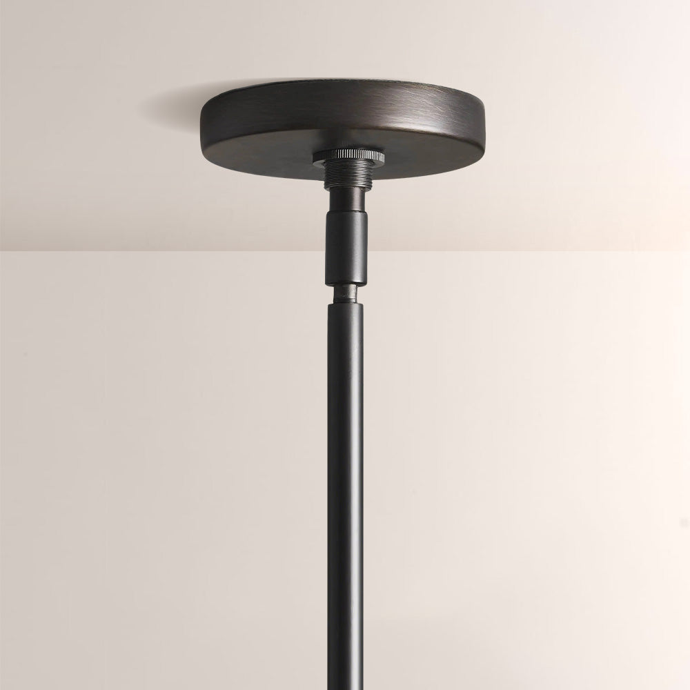 Arrow Bronze Glass Chandelier-Fullstarlighting