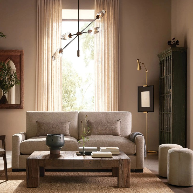Arrow Bronze Glass Chandelier-Fullstarlighting