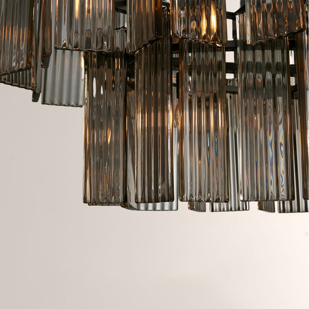 Art Glass Delsia Linear Chandelier-Fullstarlighting