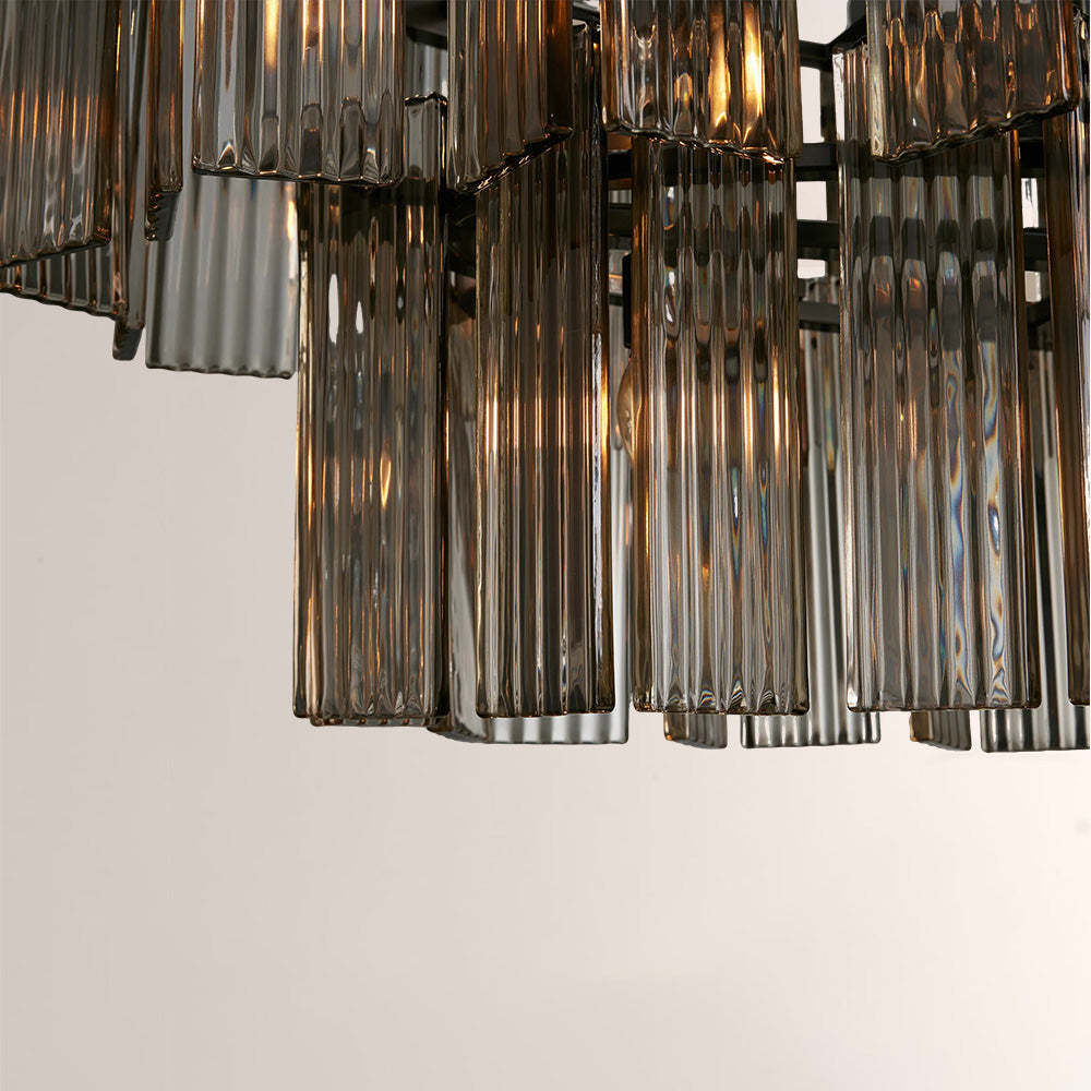Art Glass Delsia Linear Chandelier-Fullstarlighting