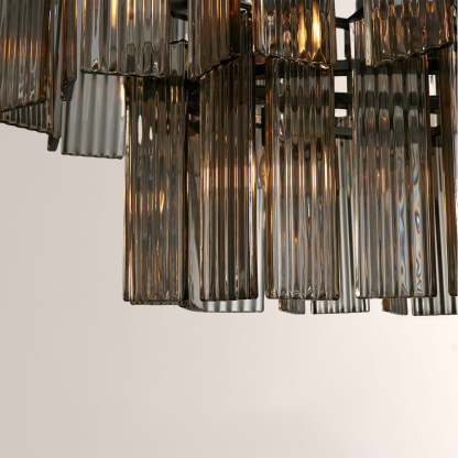 Art Glass Delsia Linear Chandelier-Fullstarlighting