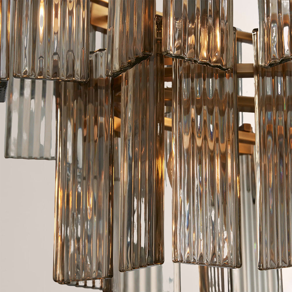 Art Glass Delsia Linear Chandelier-Fullstarlighting