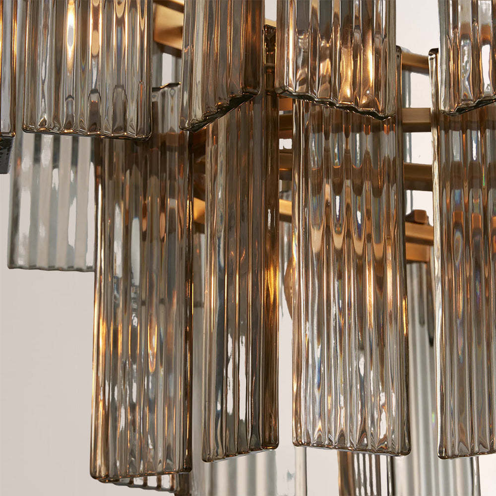 Art Glass Delsia Linear Chandelier-Fullstarlighting