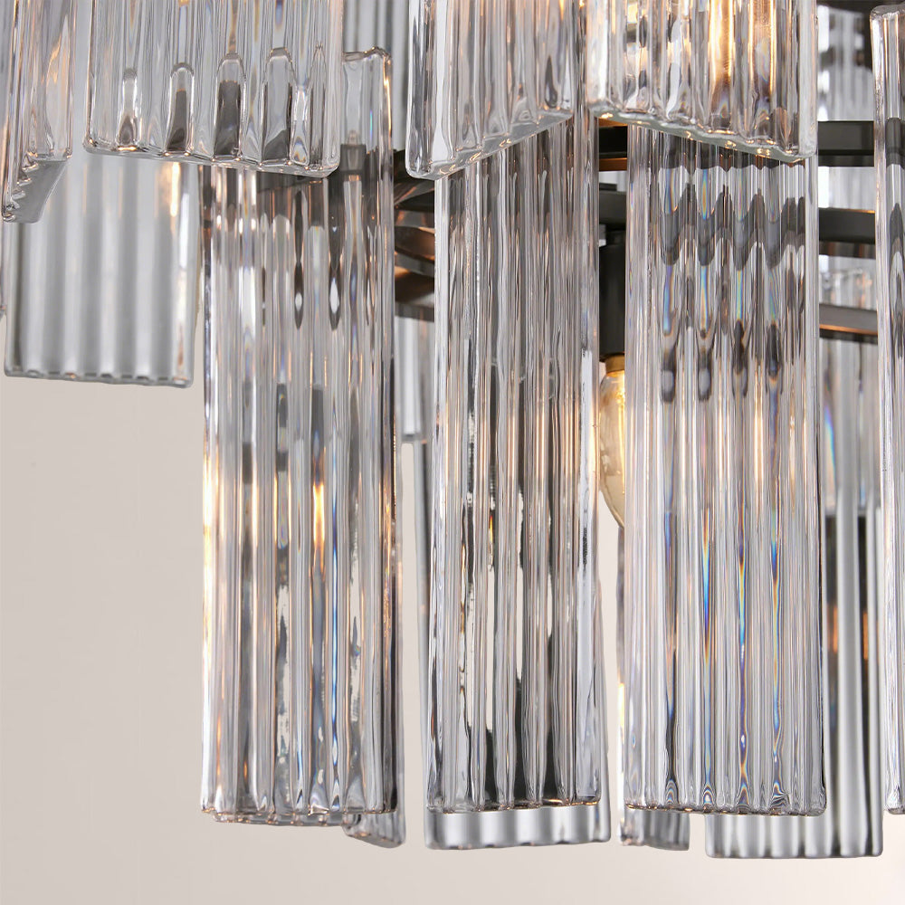 Art Glass Delsia Linear Chandelier-Fullstarlighting