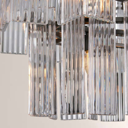 Art Glass Delsia Linear Chandelier-Fullstarlighting