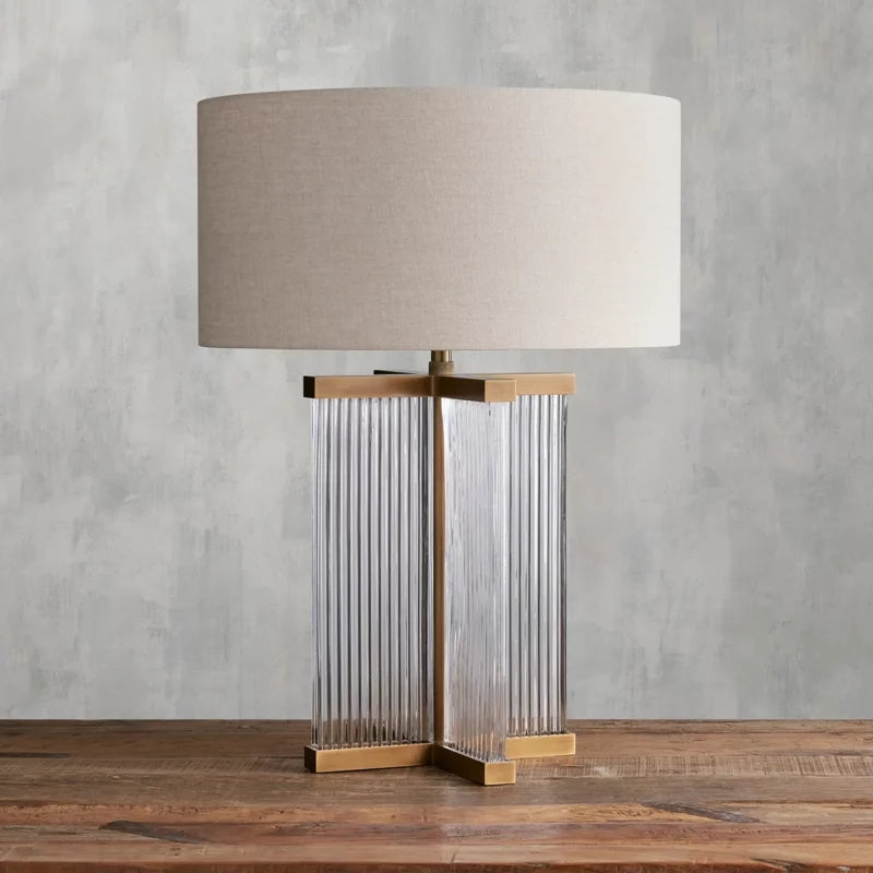 Delsie Art Glass Table Lamp-Fullstarlighting