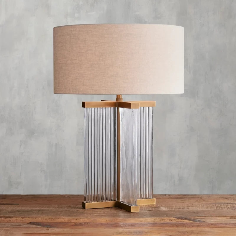 Delsie Art Glass Table Lamp-Fullstarlighting