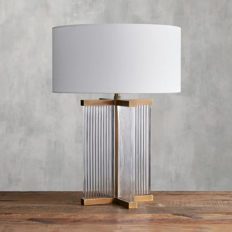 Delsie Art Glass Table Lamp-Fullstarlighting