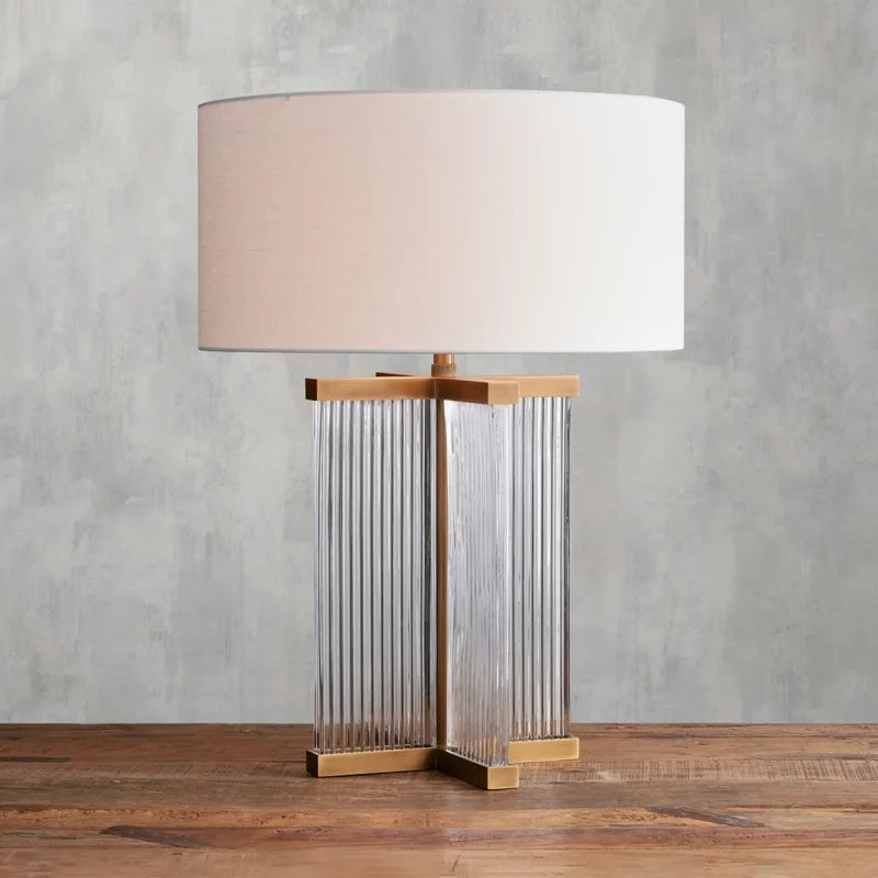 Delsie Art Glass Table Lamp-Fullstarlighting