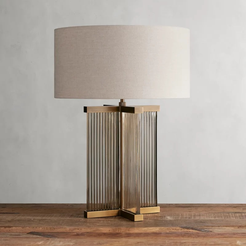 Delsie Art Glass Table Lamp-Fullstarlighting
