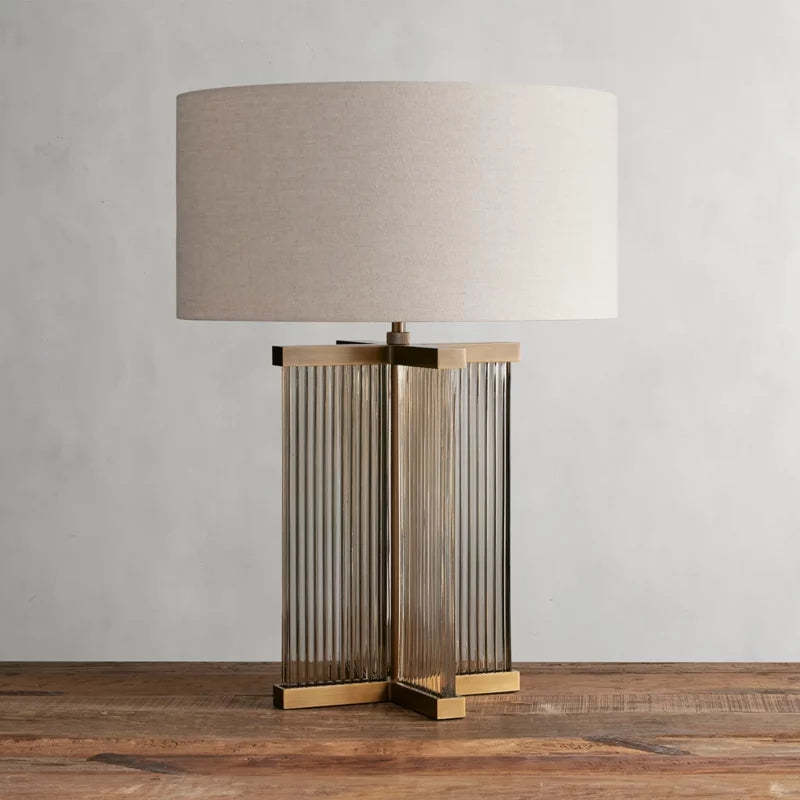 Delsie Art Glass Table Lamp-Fullstarlighting