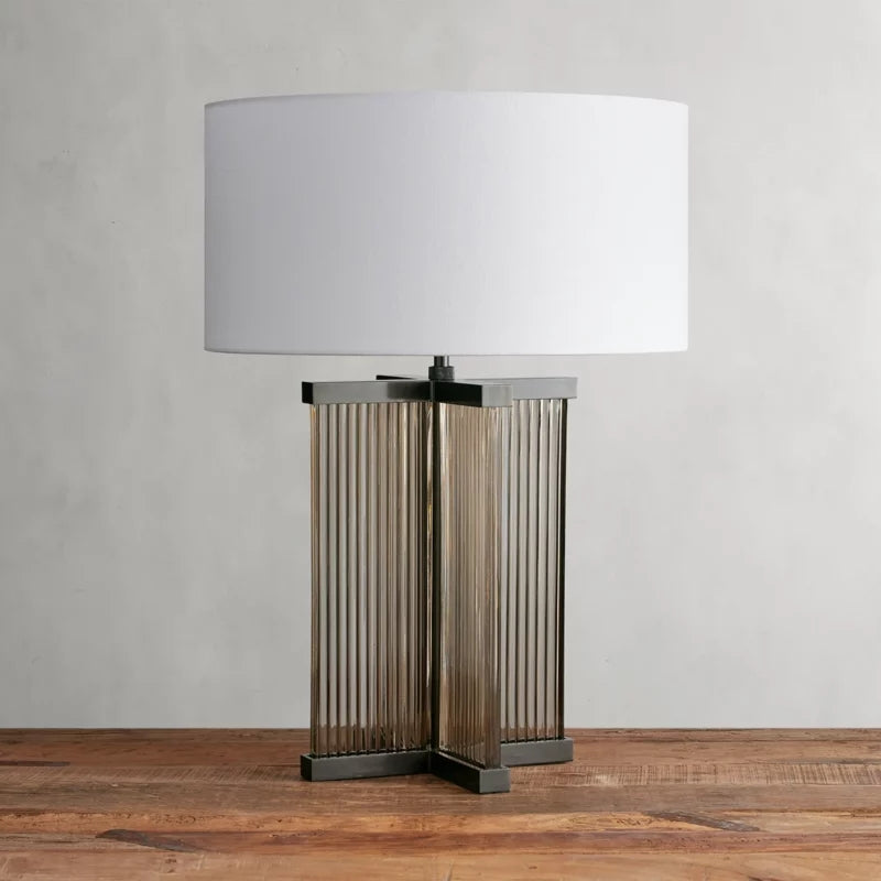 Delsie Art Glass Table Lamp-Fullstarlighting